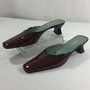 Harold Powell Burgundy/Black Mules
